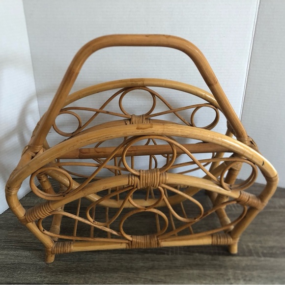 Vtg Bentwood Magazine Rack - Picture 3 of 13